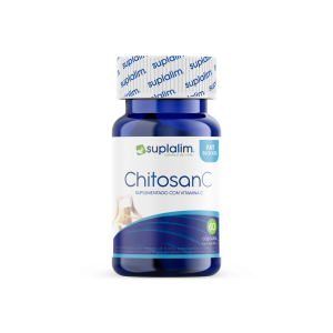 Chitosan con Vitamina C - Suplemento para Bloquear Grasas y Controlar el Colesterol