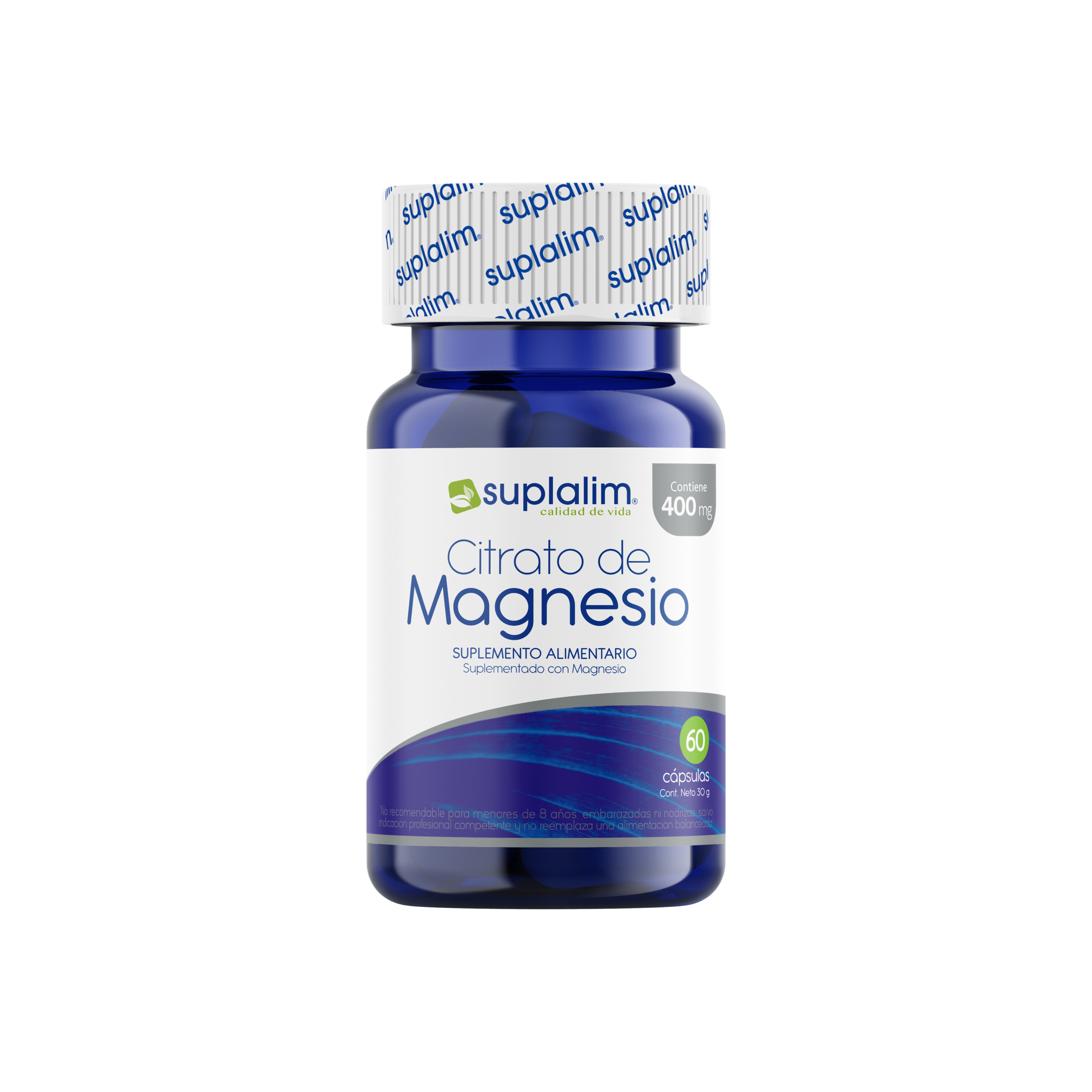 Citrato de Magnesio Suplalim - Apoyo Nervioso y Salud Ósea