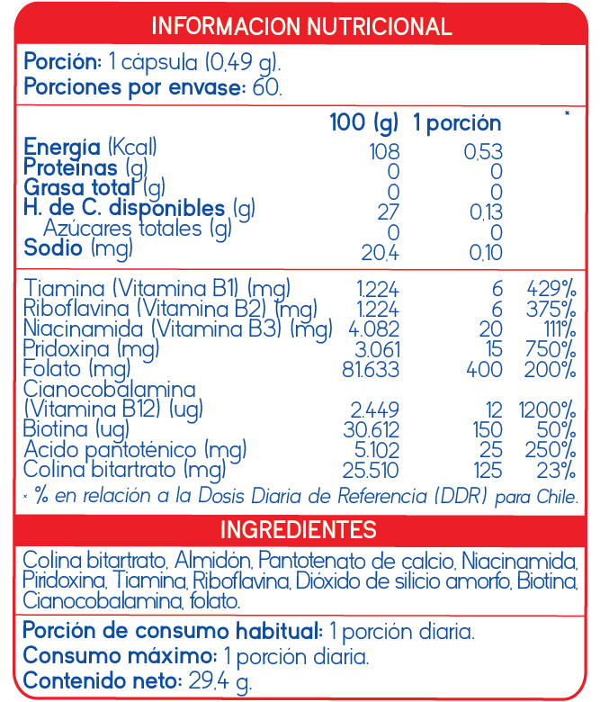 B-Complex | Multivitamínico para Estrés y Memoria - Imagen 2