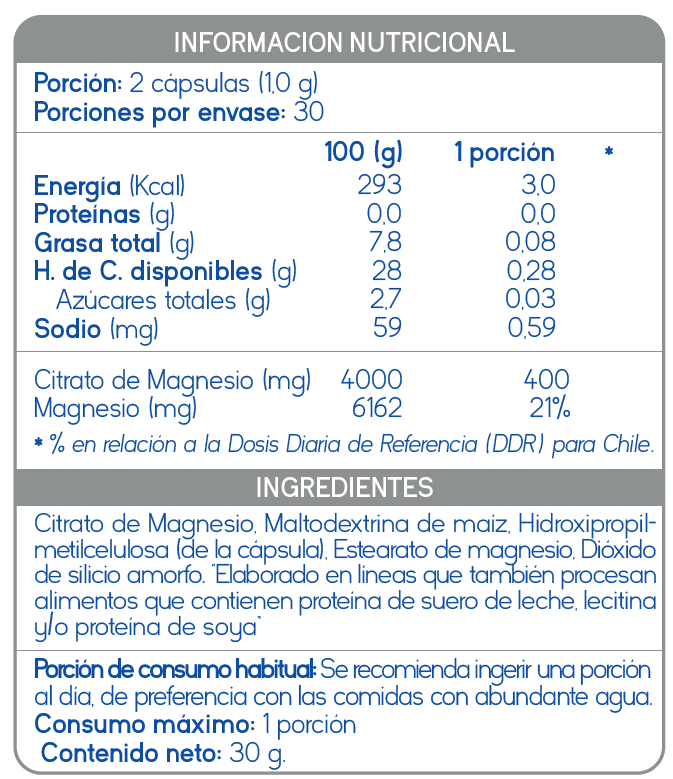 Citrato de Magnesio Suplalim - Apoyo Nervioso y Salud Ósea - Imagen 2